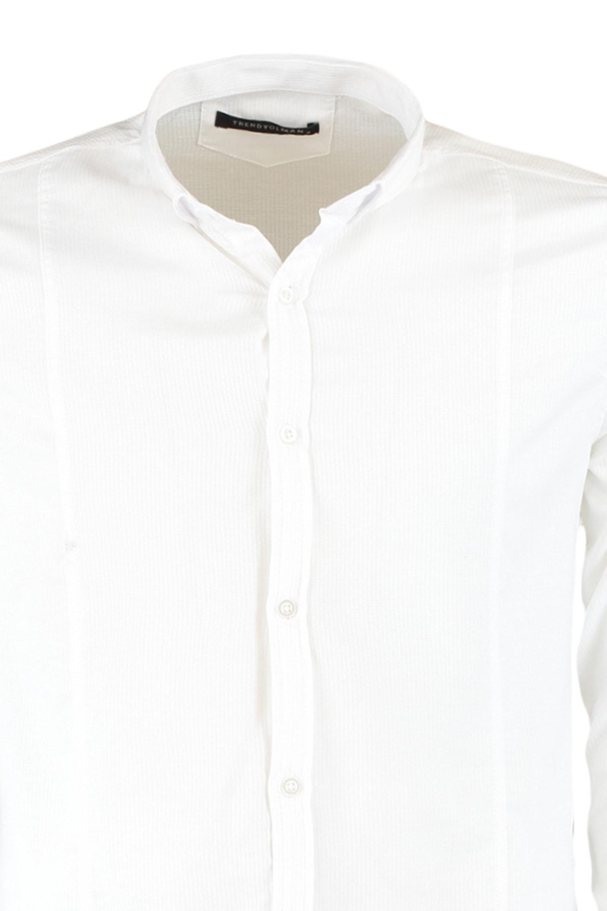 White Slim Shirt, , large image number 6