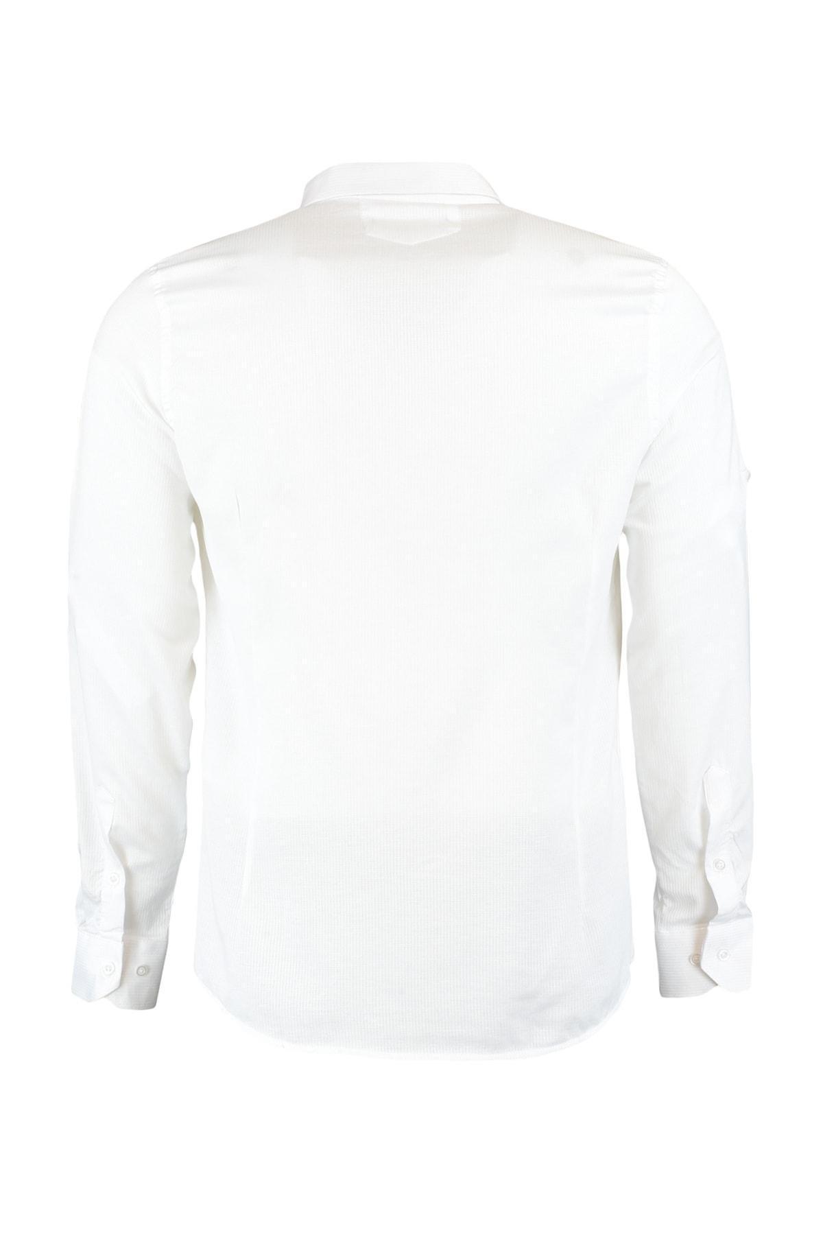 White Slim Shirt, , large image number 7