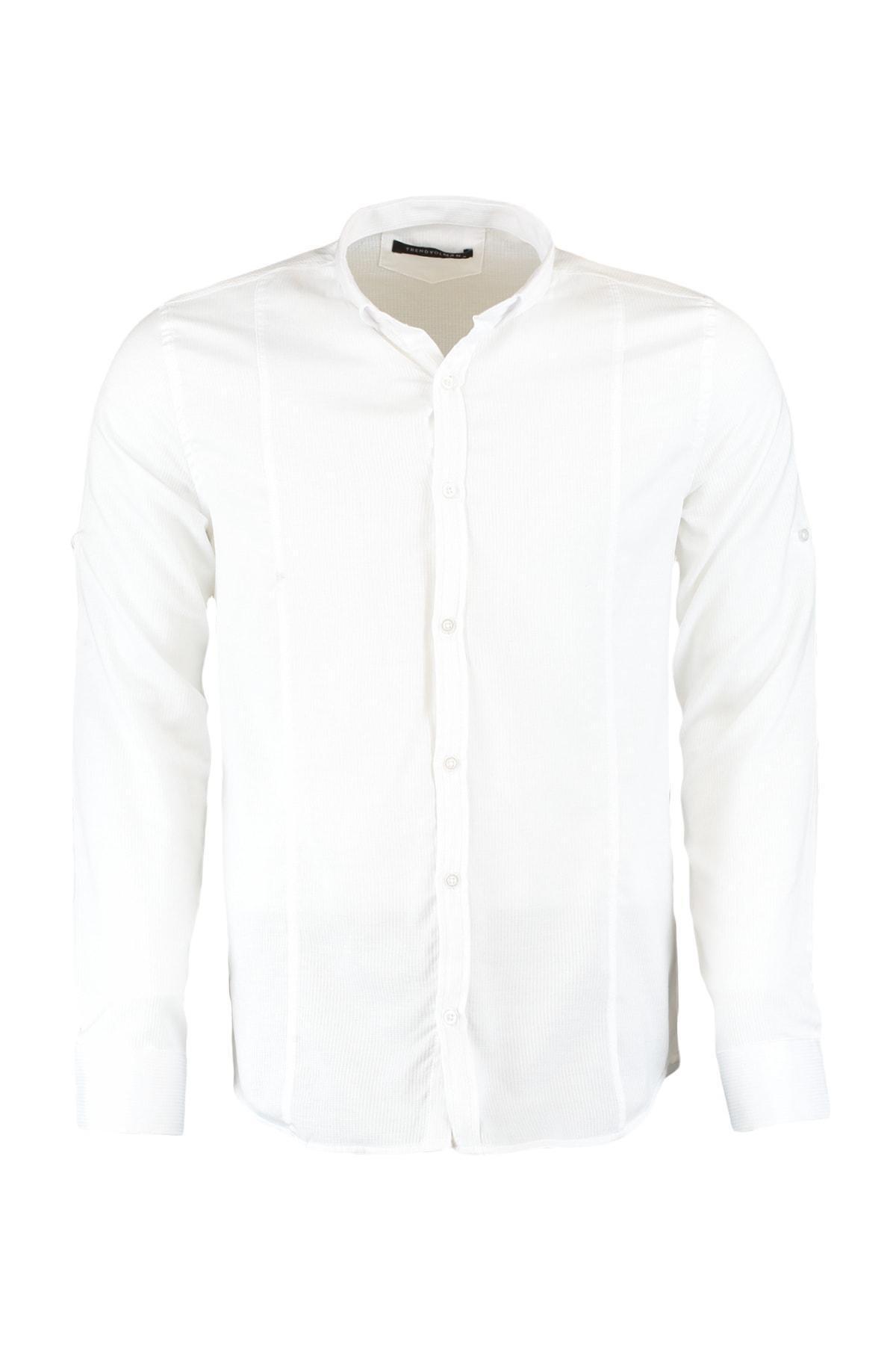White Slim Shirt, , large image number 8