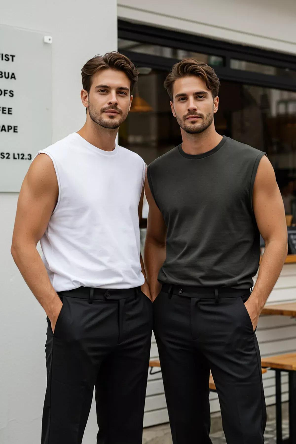 White-Grey Undershirts, set of 2, C101_7427, medium