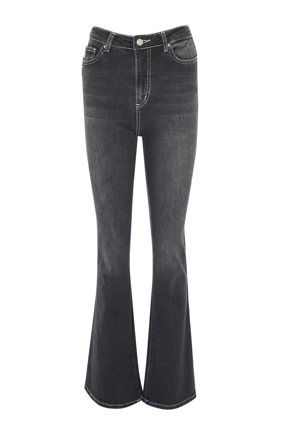 Black Bootcut Jeans, , large image number 5