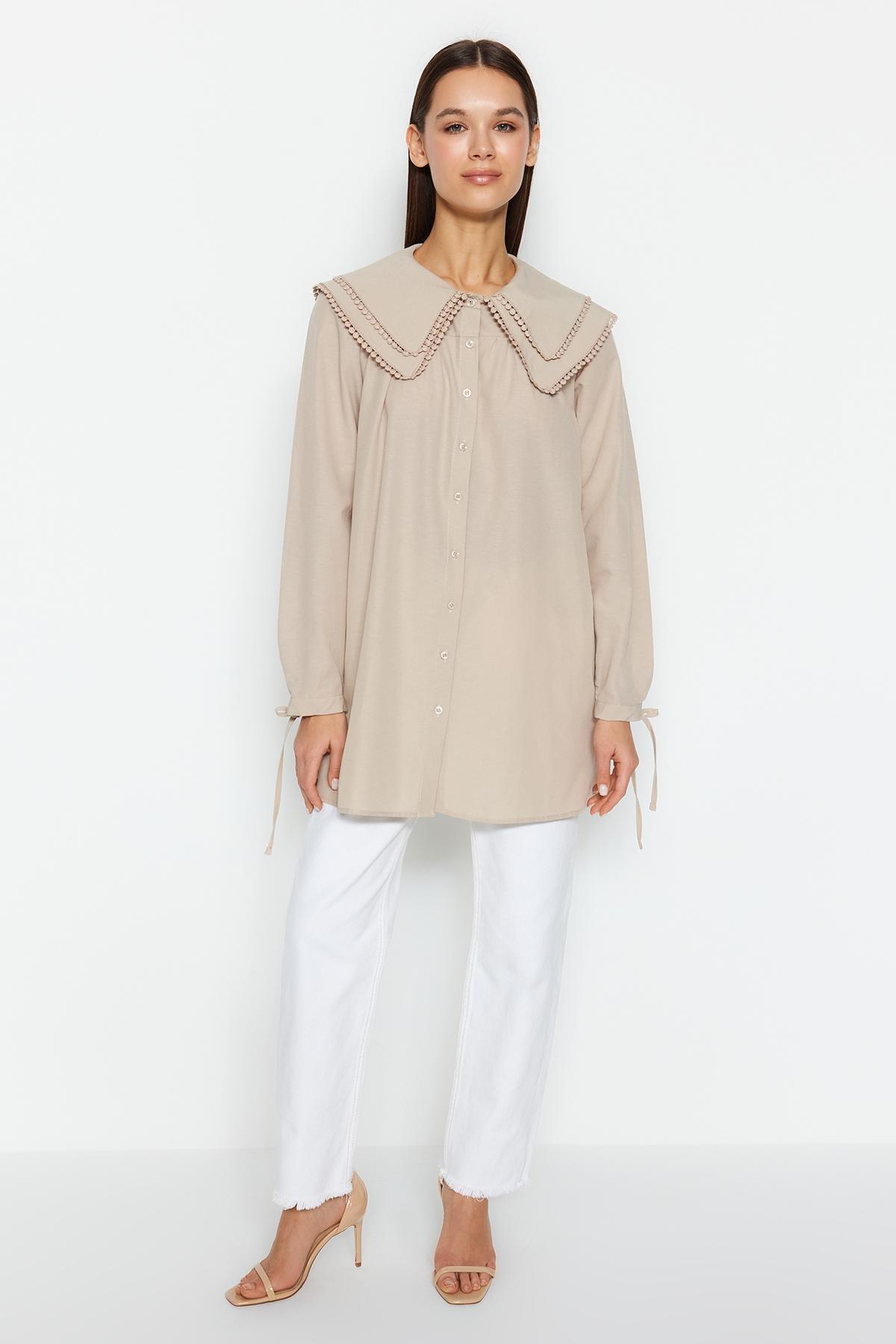 Grey Collared Woven Shirt, , large image number 0