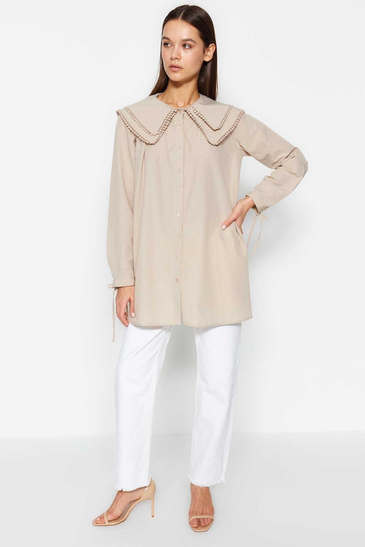 Grey Collared Woven Shirt, , large image number 2