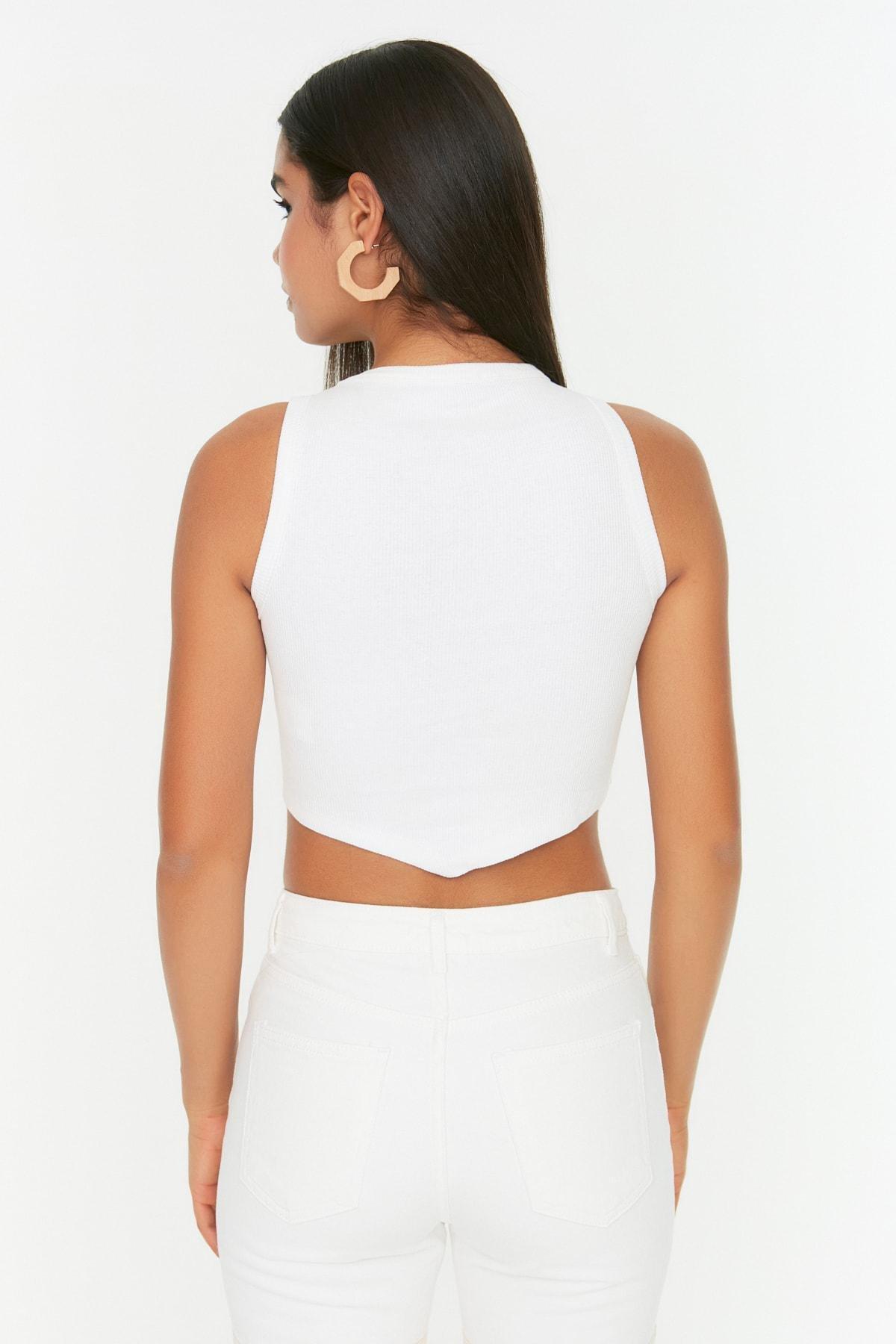 Cream Slim Camisole, , large image number 4