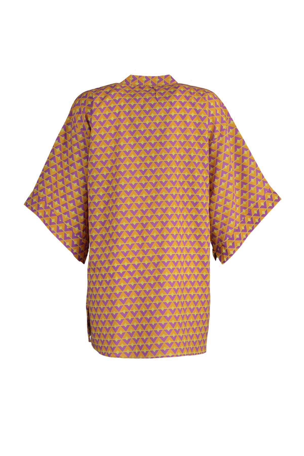 Yellow Floral Shirt Dress, , large image number 10