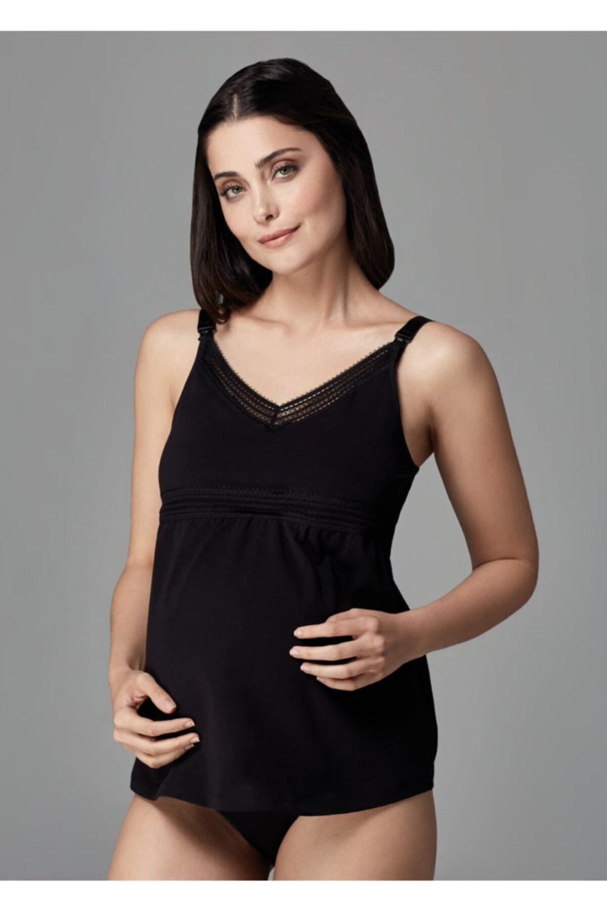 Dagi - Black Postpartum Nursing Vest