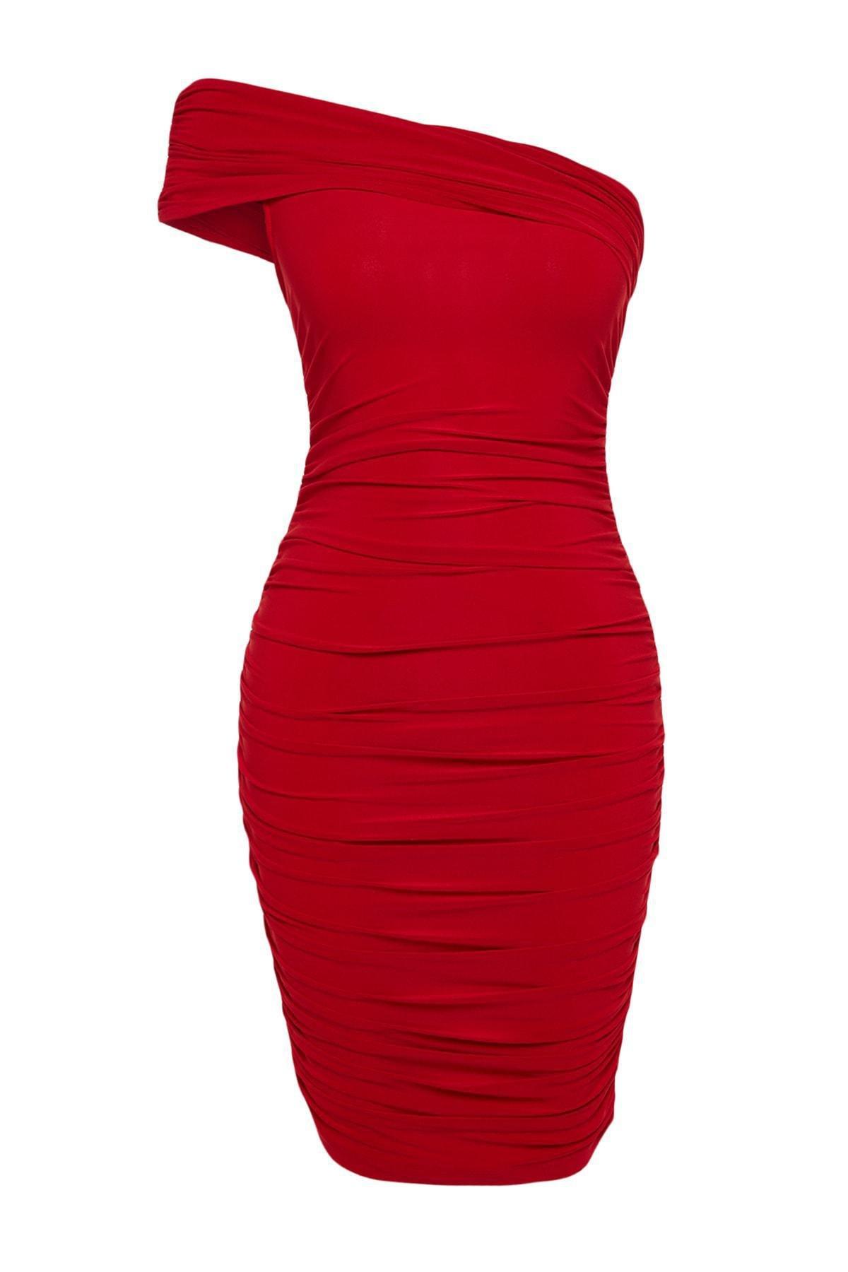 Trendyol - Red Bodycon Mini Dress