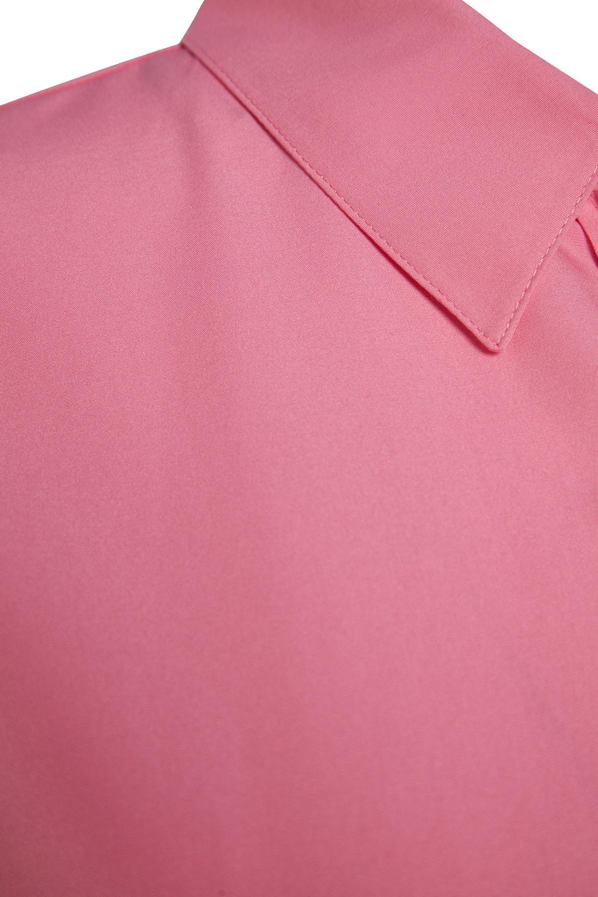 Pink Collared Plus-Size Shirt, Pink, large image number 13