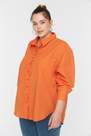 Trendyol - Orange Regular Plus Size Shirt