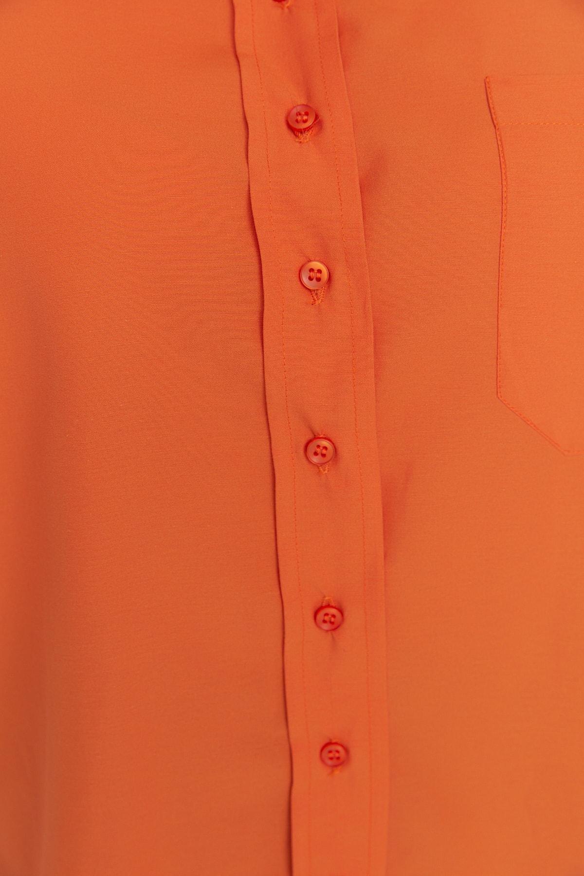 Orange Regular Plus Size Shirt, , large image number 3