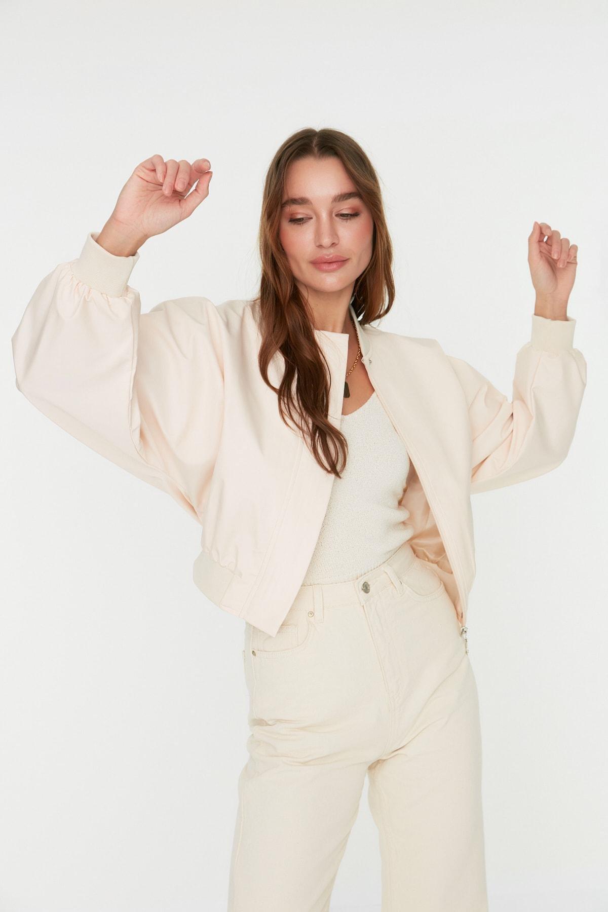Beige Oversize Jacket, , large image number 1