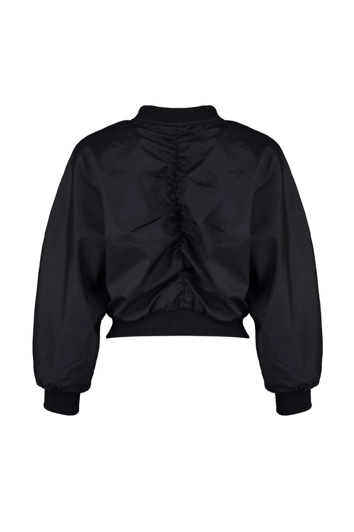 Black Bomber Jacket, , large image number 7