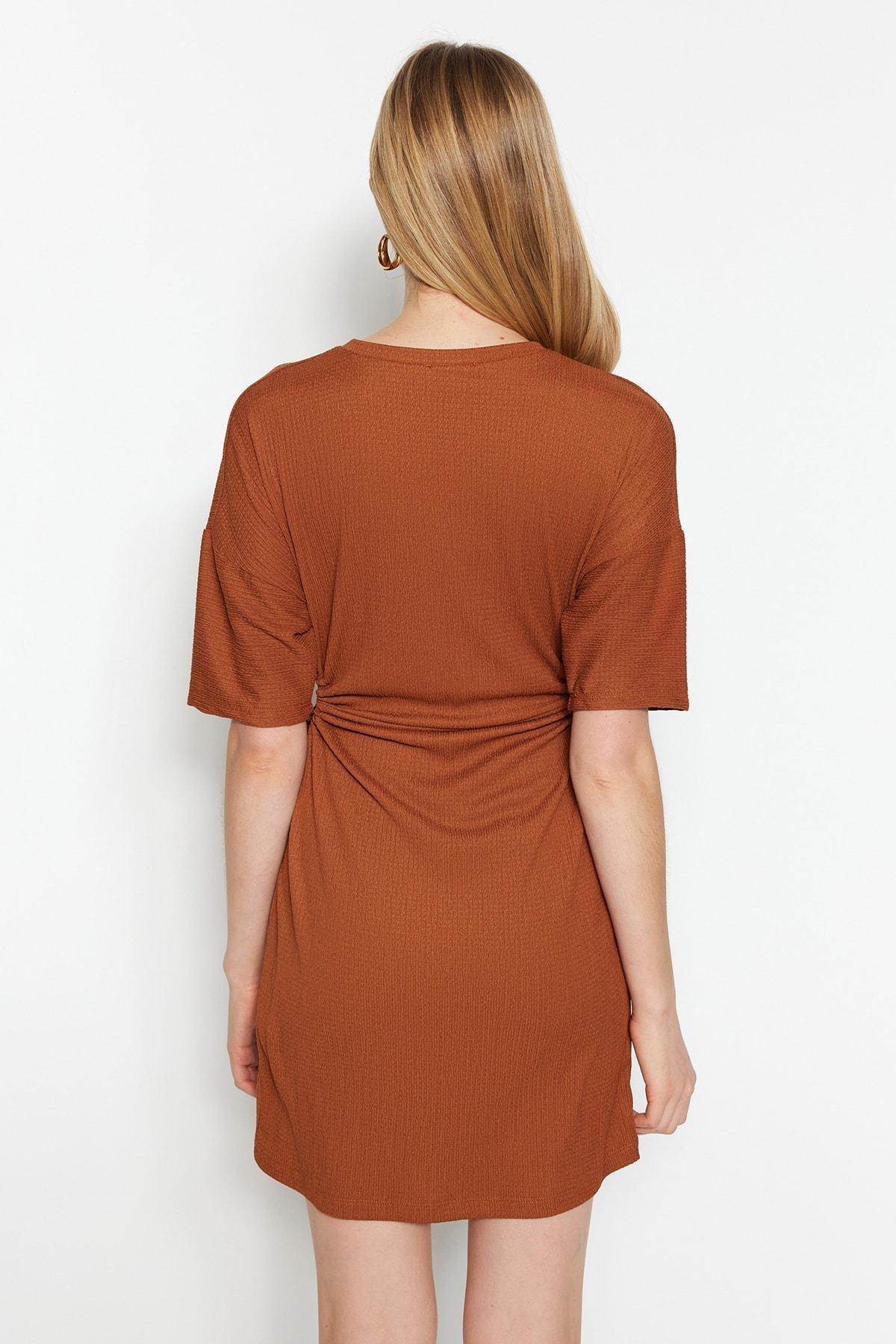 Brown A-Line Dress, Brown, large image number 9