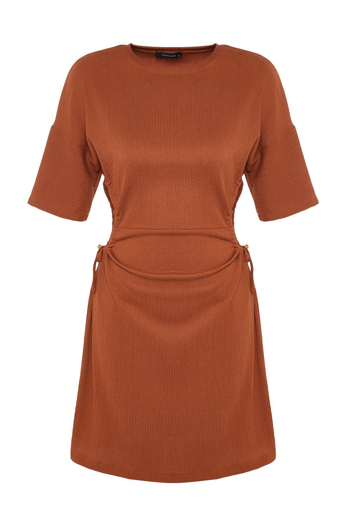 Brown A-Line Dress, Brown, large image number 10