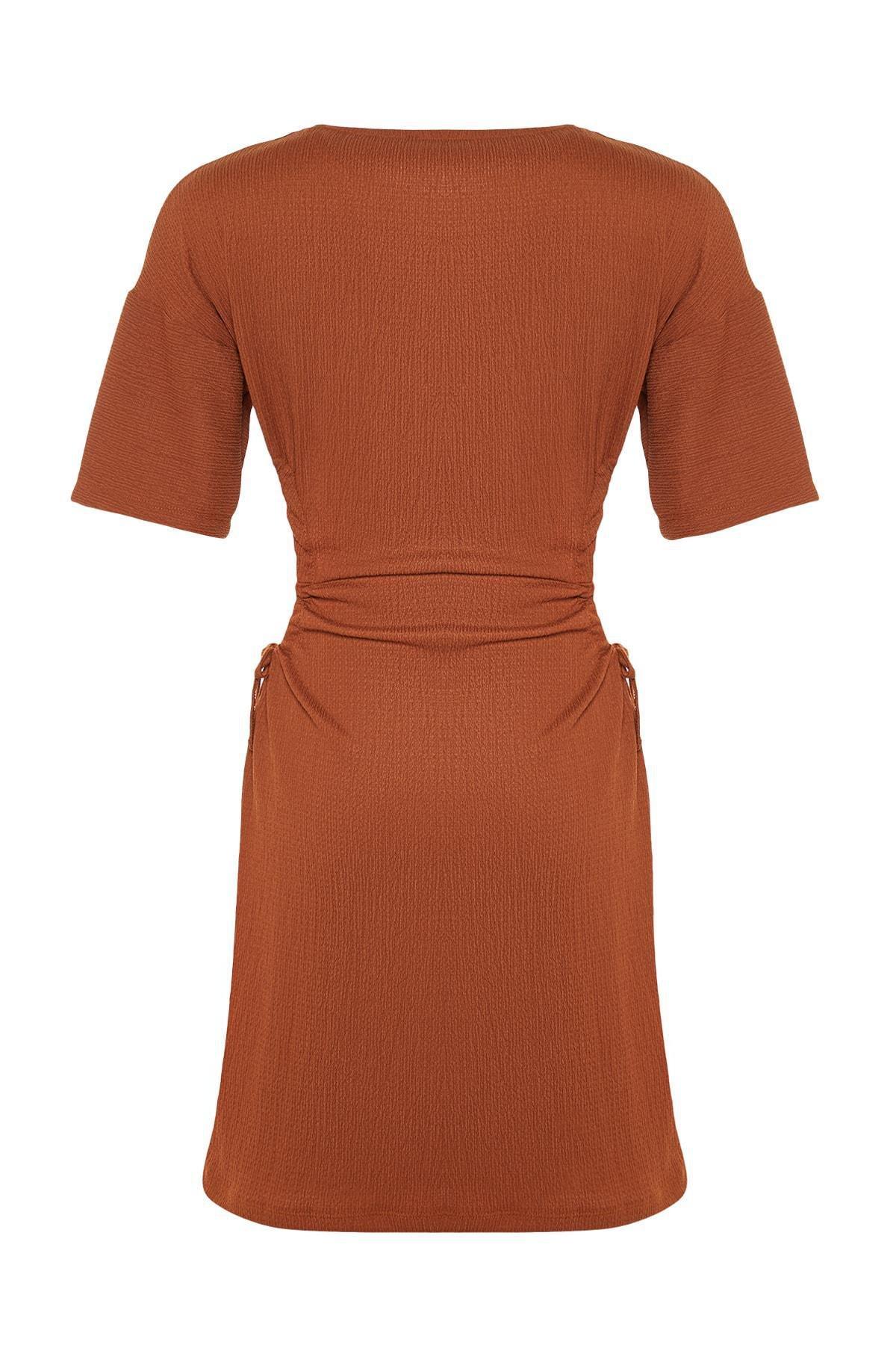 Brown A-Line Dress, Brown, large image number 12