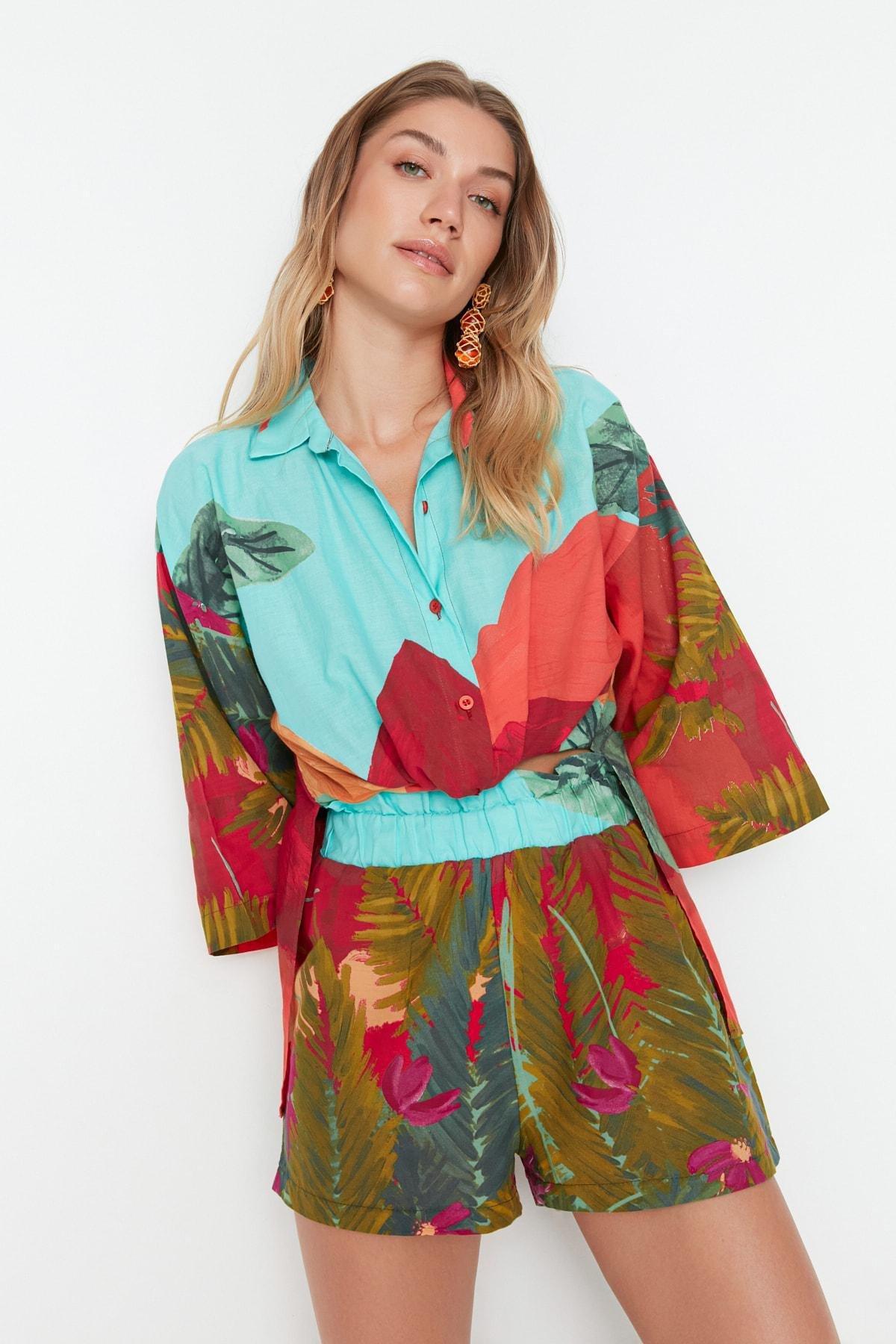 Multicolour Relaxed Co-Ord Set, , large image number 0