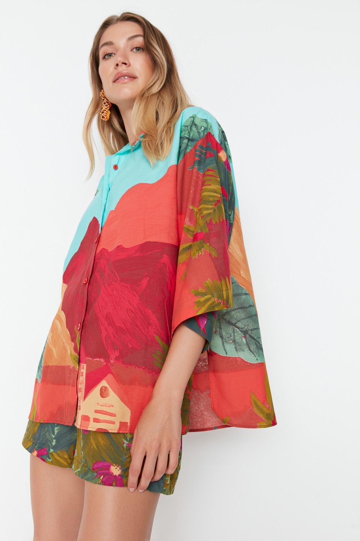 Multicolour Relaxed Co-Ord Set, , large image number 1