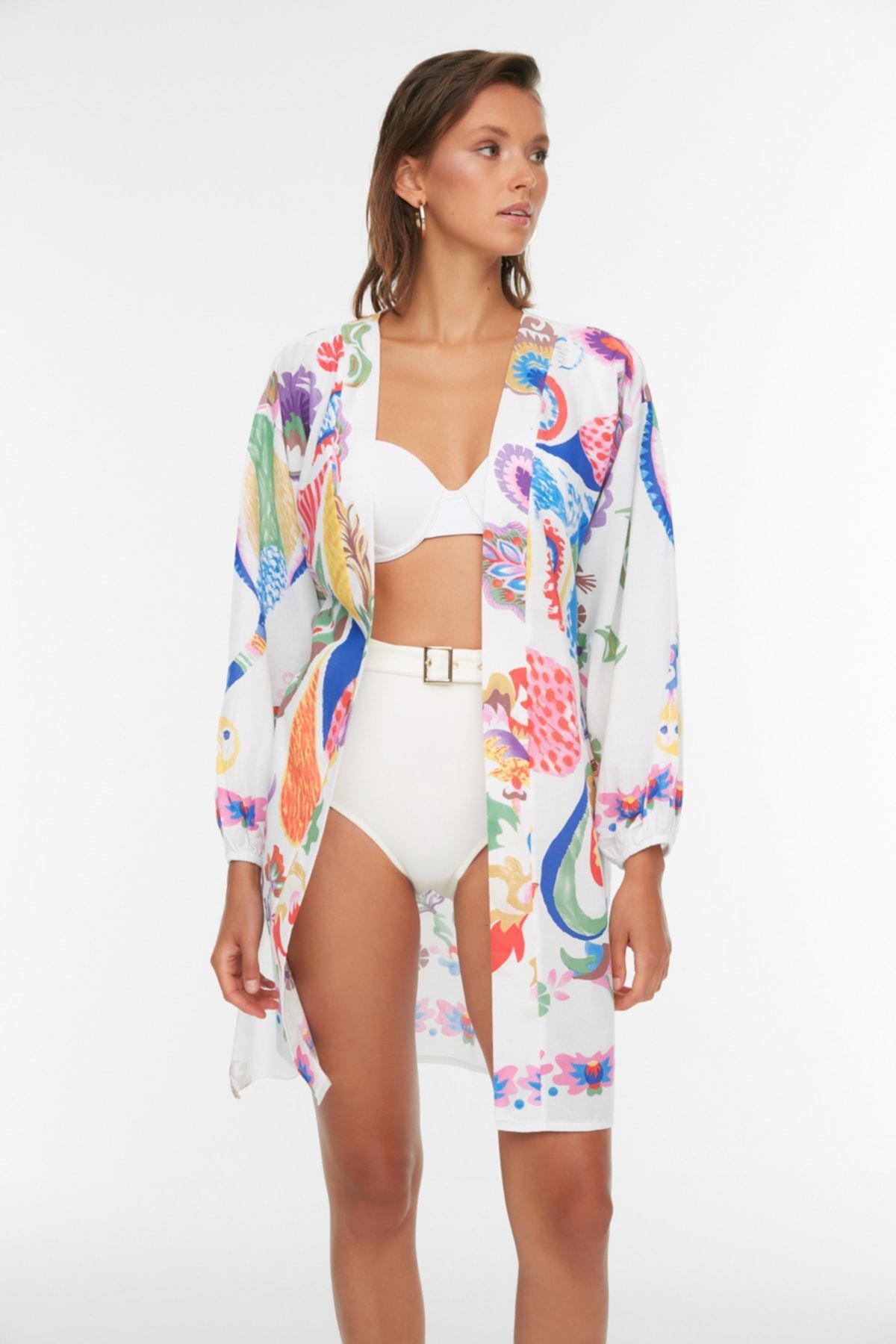 Balloon Sleeve Kimono, , large image number 0