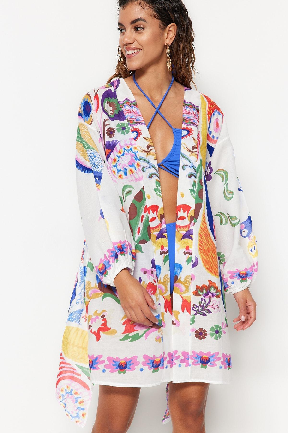 Balloon Sleeve Kimono, , large image number 2