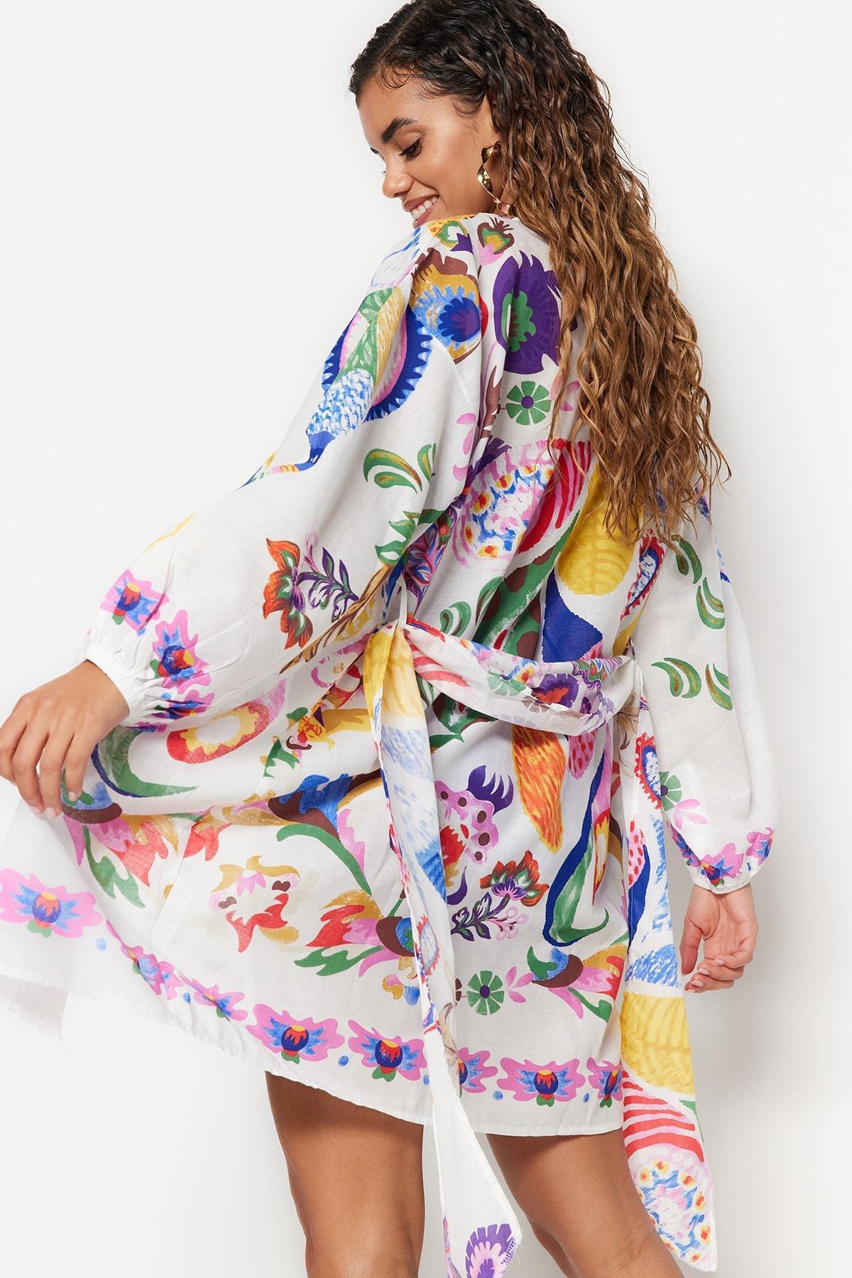 Balloon Sleeve Kimono, , large image number 3