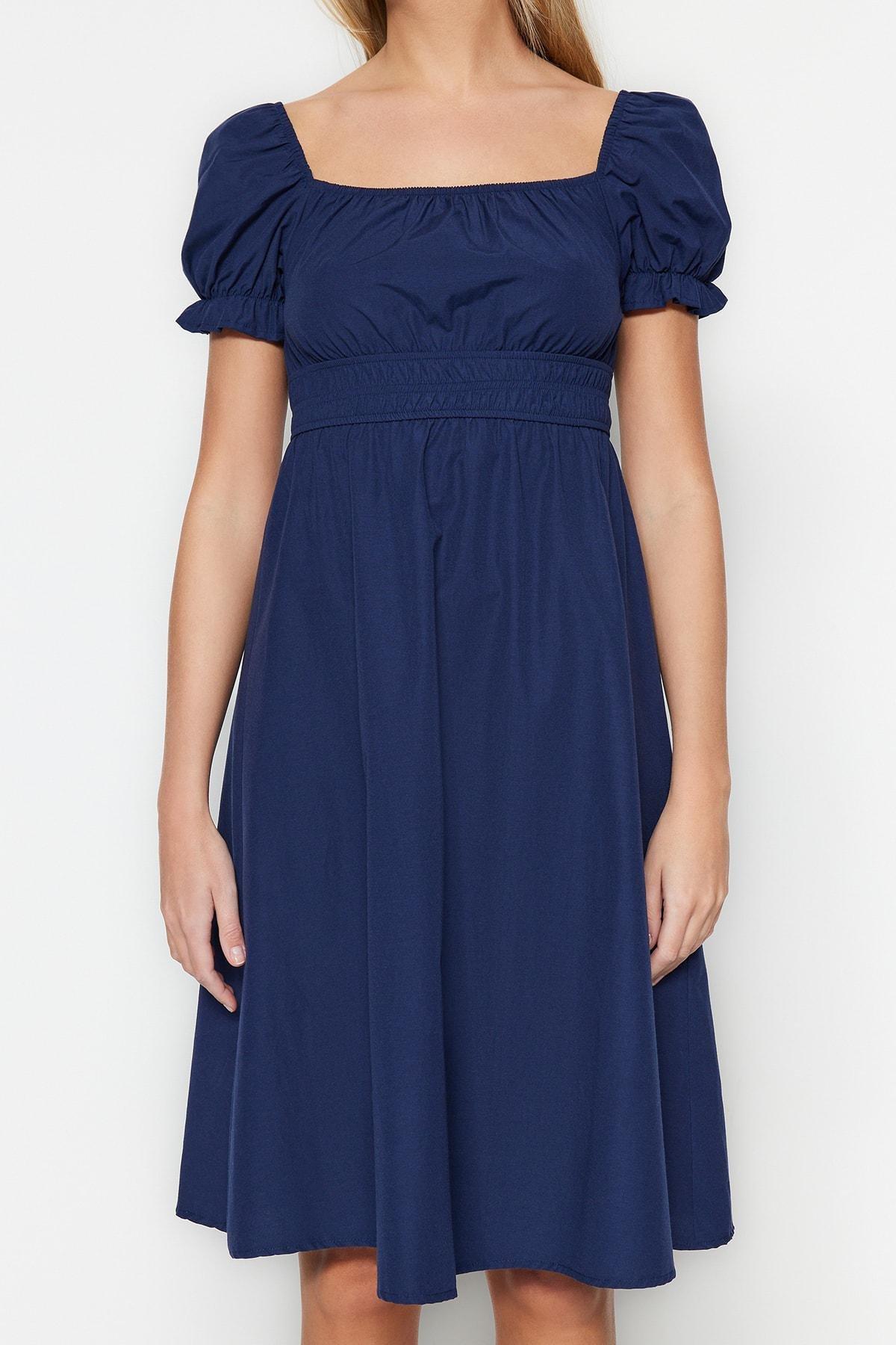 Navy Skater Dress, Dark blue, large image number 3