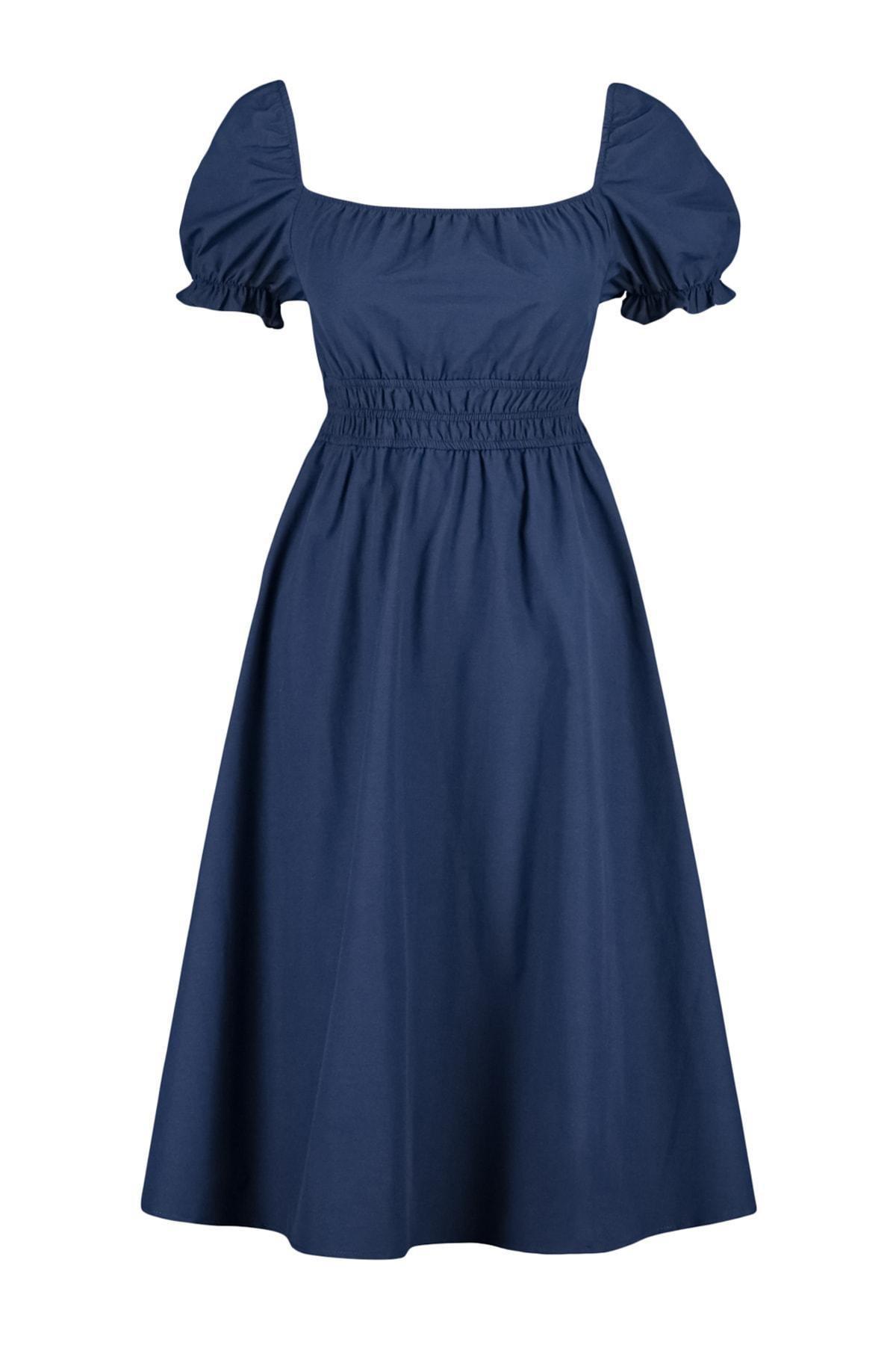 Navy Skater Dress, Dark blue, large image number 5