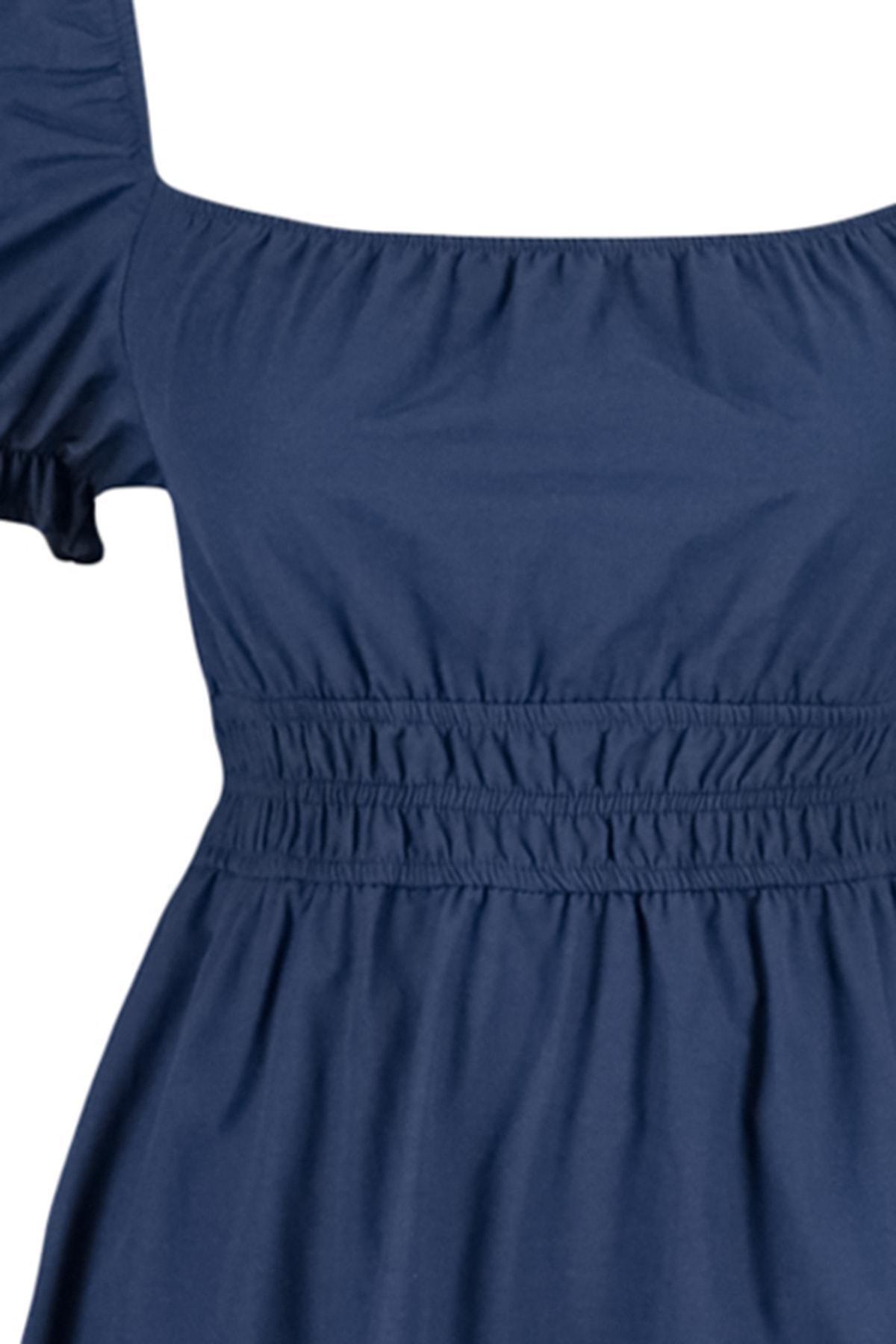 Navy Skater Dress, Dark blue, large image number 6