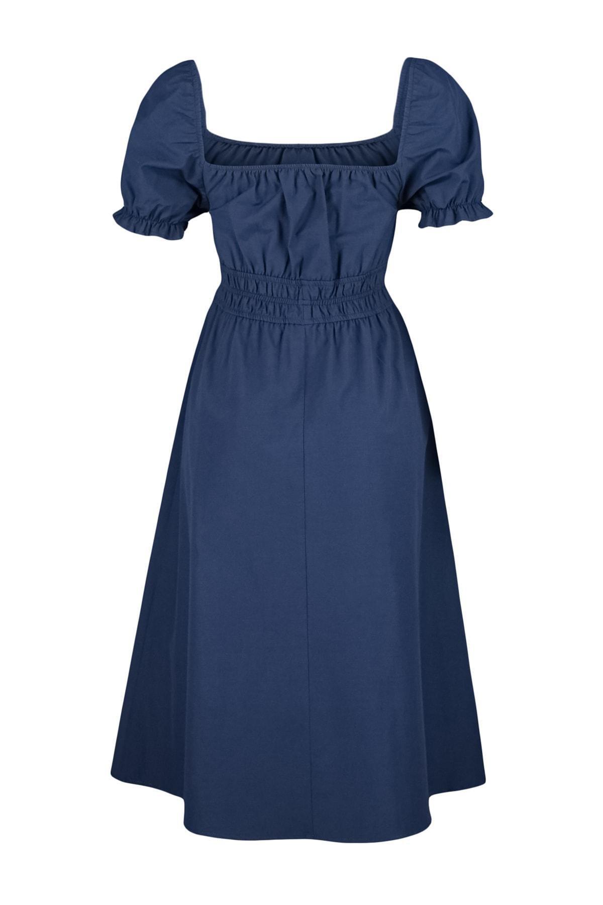 Navy Skater Dress, Dark blue, large image number 7