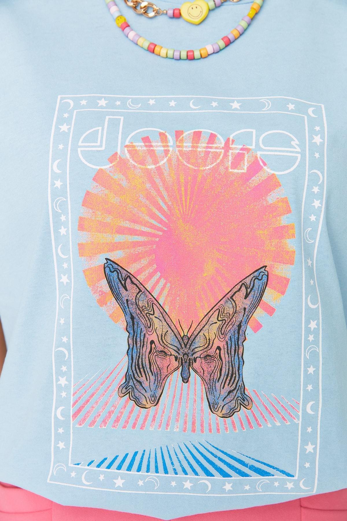 Navy Oversize Crew Neck Tshirt, Dark blue, large image number 6