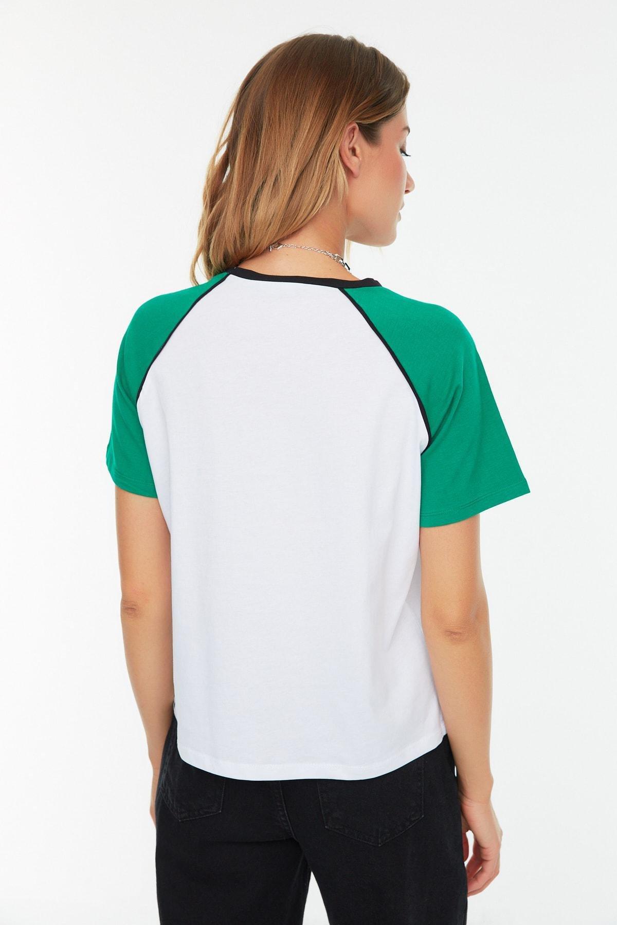 Green Crew Neck Tshirt, , large image number 4