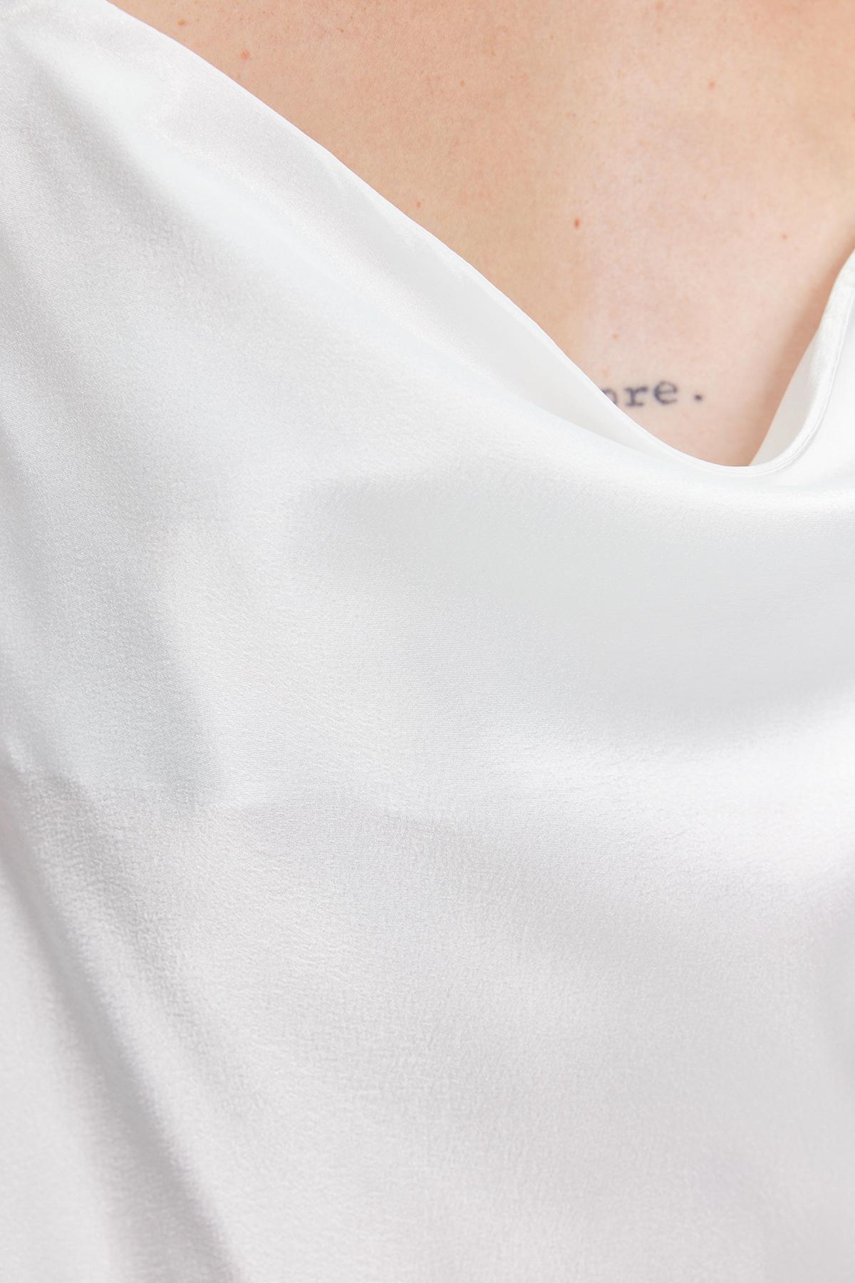 Ecru Bride Neck Satin Woven Nightgown, Ecru, large image number 3