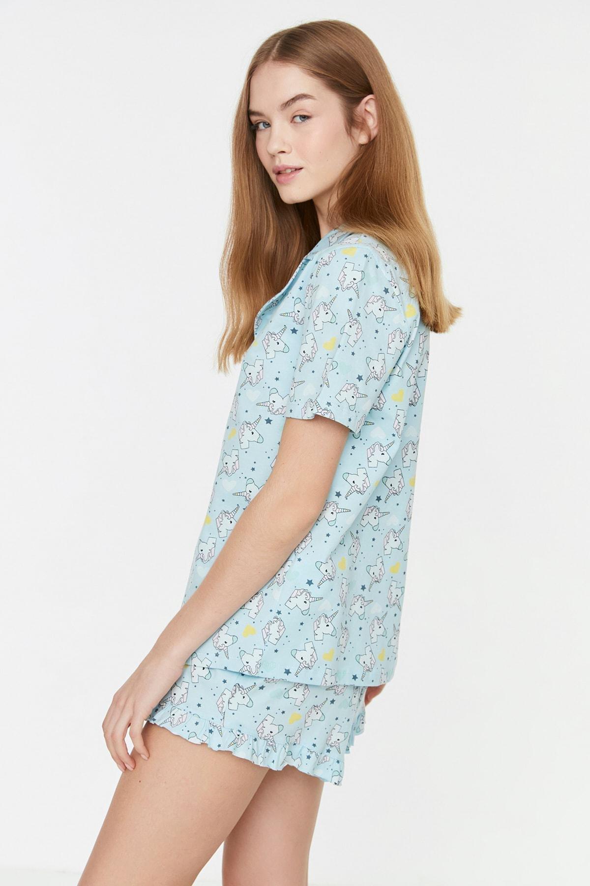 Multicolour Graphic Pajama Set, Multicolor, large image number 1