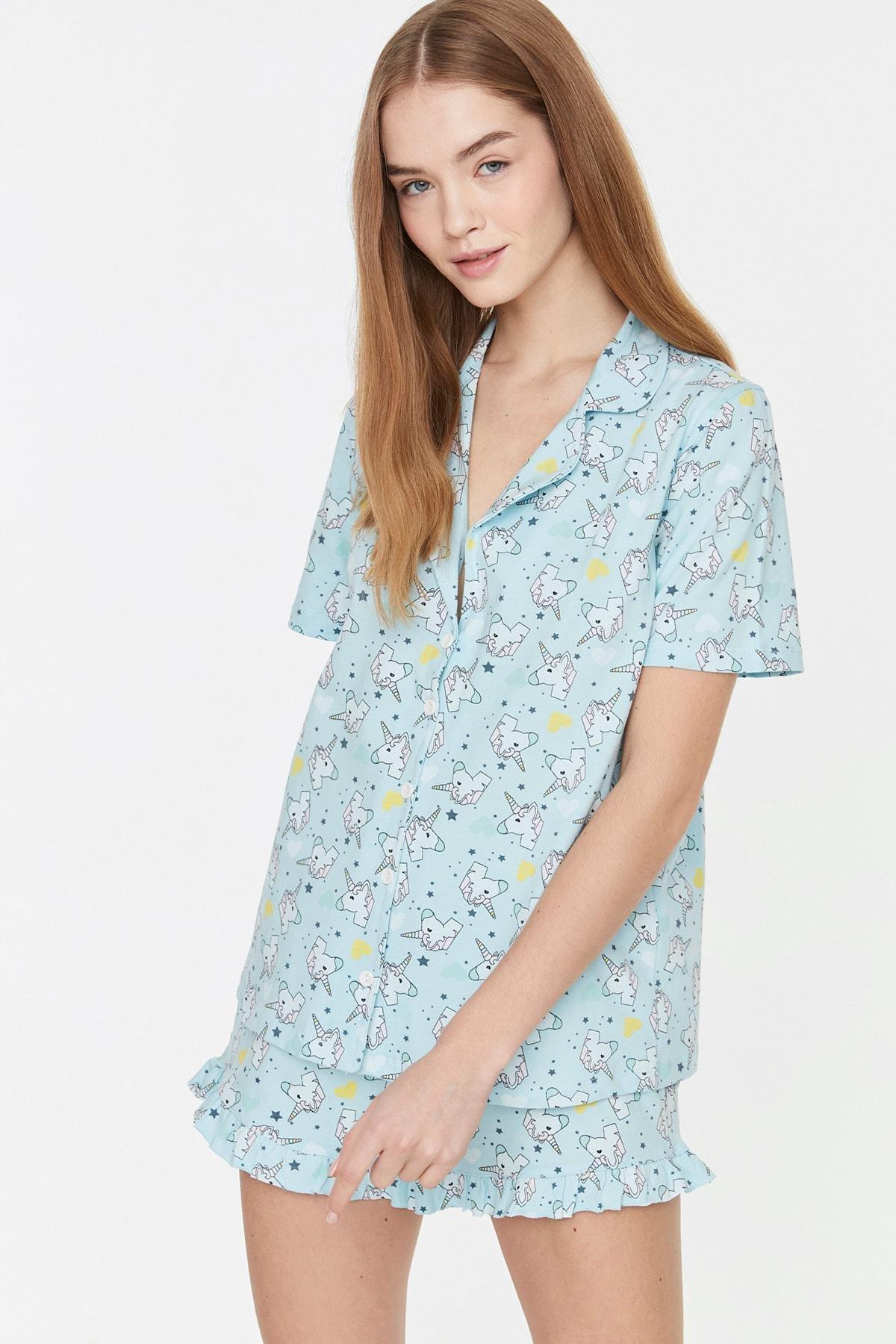 Multicolour Graphic Pajama Set, Multicolor, large image number 2