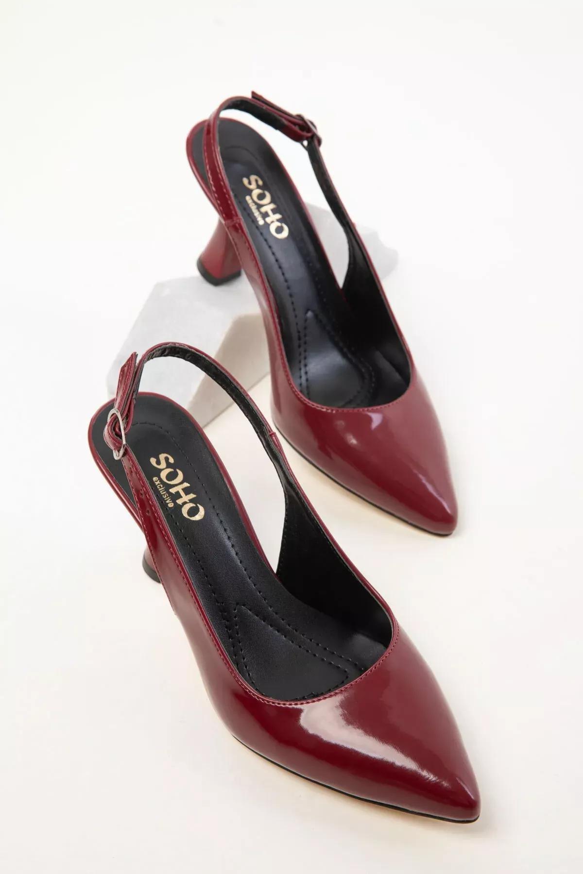 Burgundy Patent Classic Heels, C101_3143, large image number 1