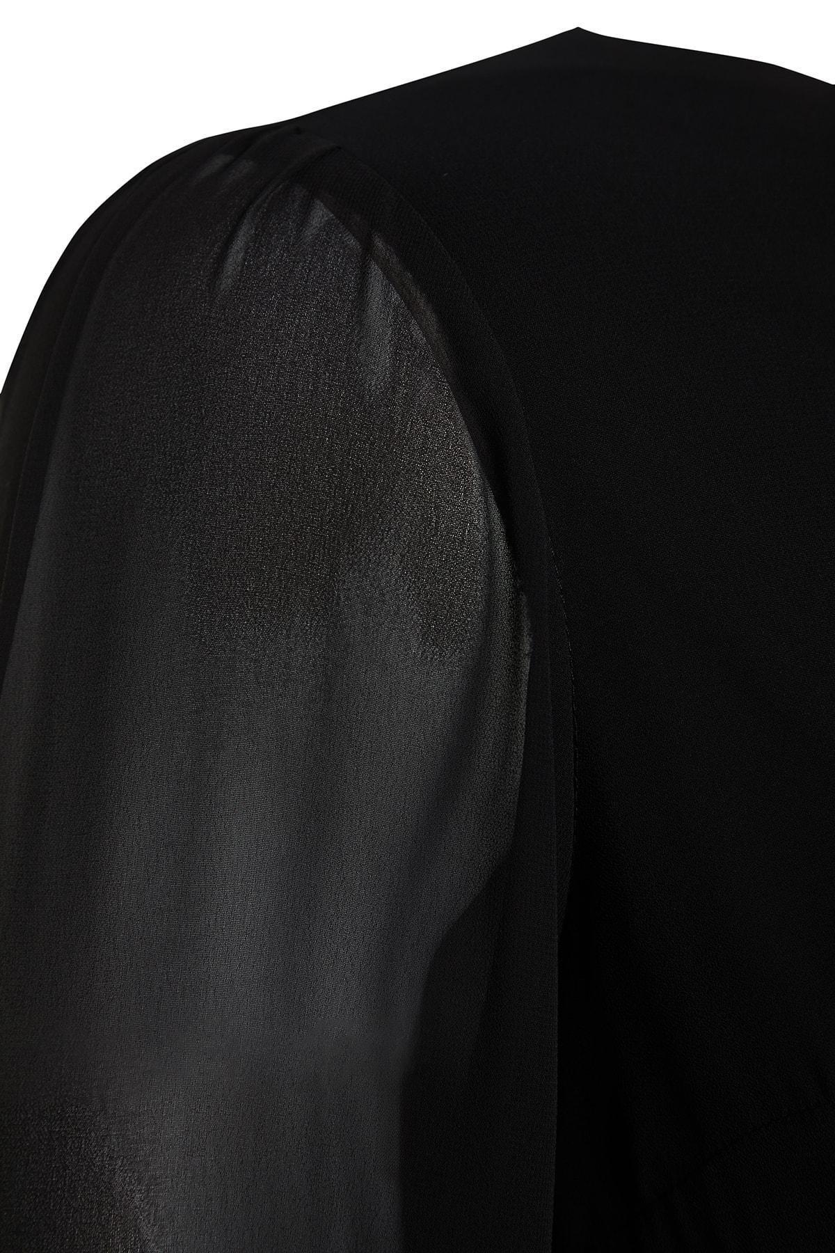 Black Plus Size Mini Dress, , large image number 6
