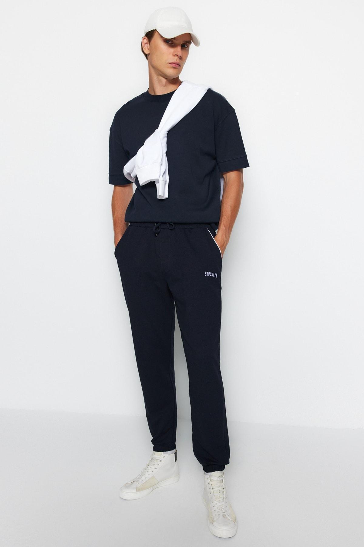 Navy Joggers Sweatpants, , large image number 0