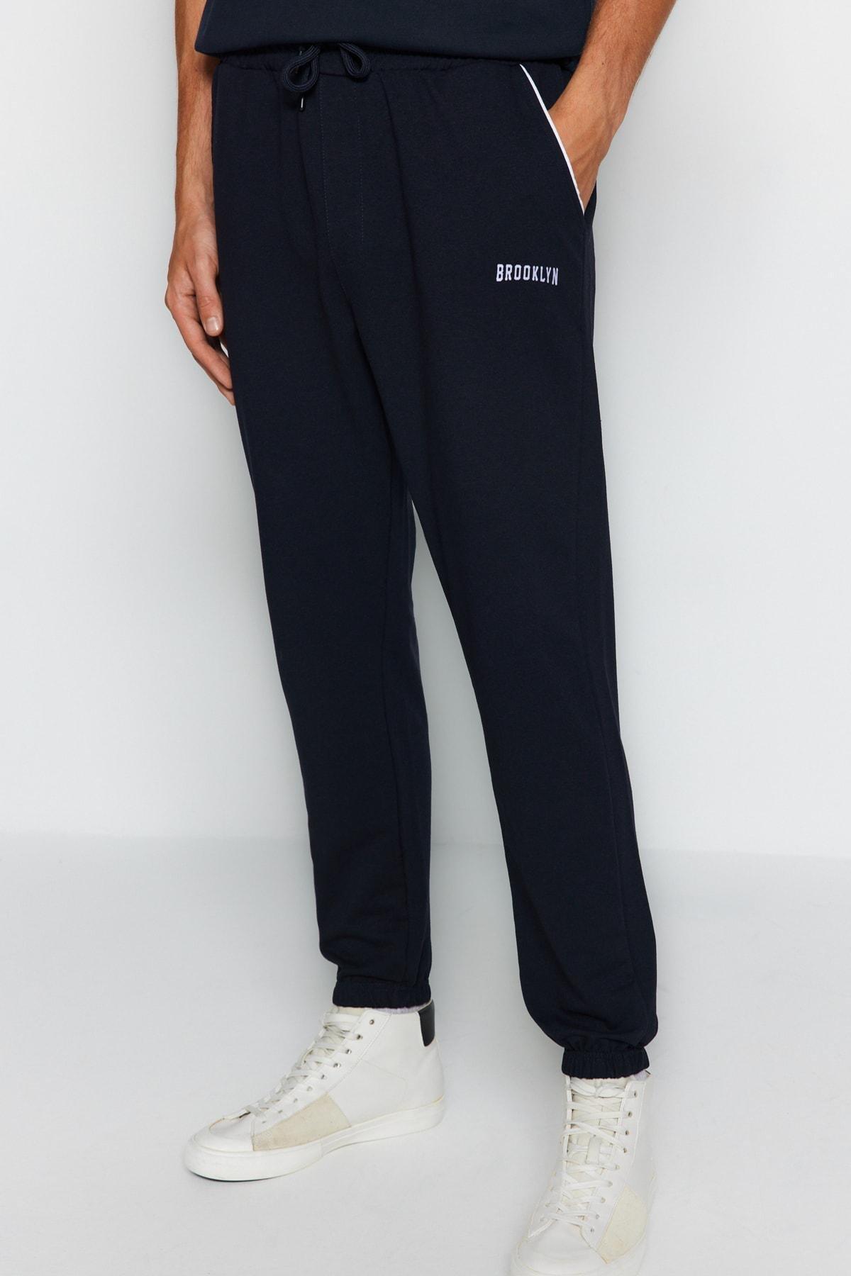 Navy Joggers Sweatpants, , large image number 4
