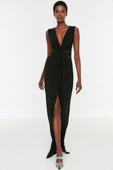 Trendyol - Black Shift Occasionwear Maxi Dress