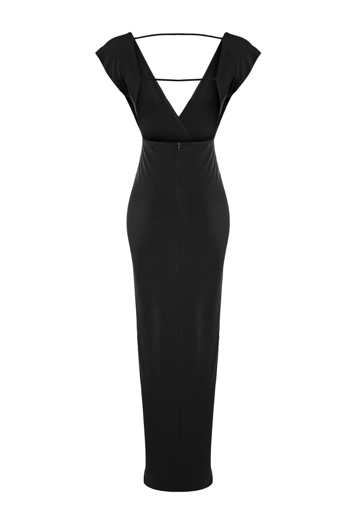 Black Shift Occasionwear Maxi Dress, , large image number 8