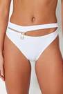 Trendyol - White Plain Bikini Bottom
