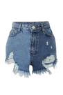 Trendyol - Blue Denim Shorts