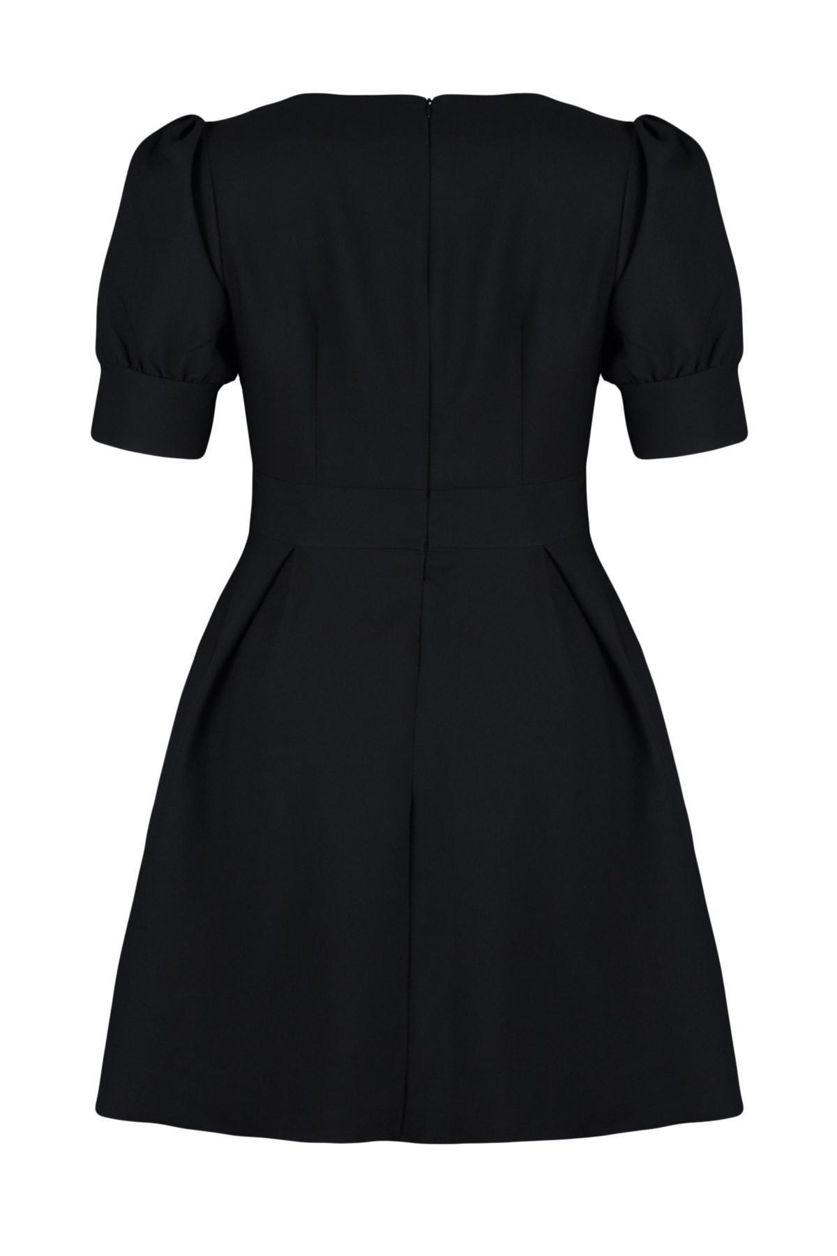 Black Basic Plus Size Dress, , large image number 7
