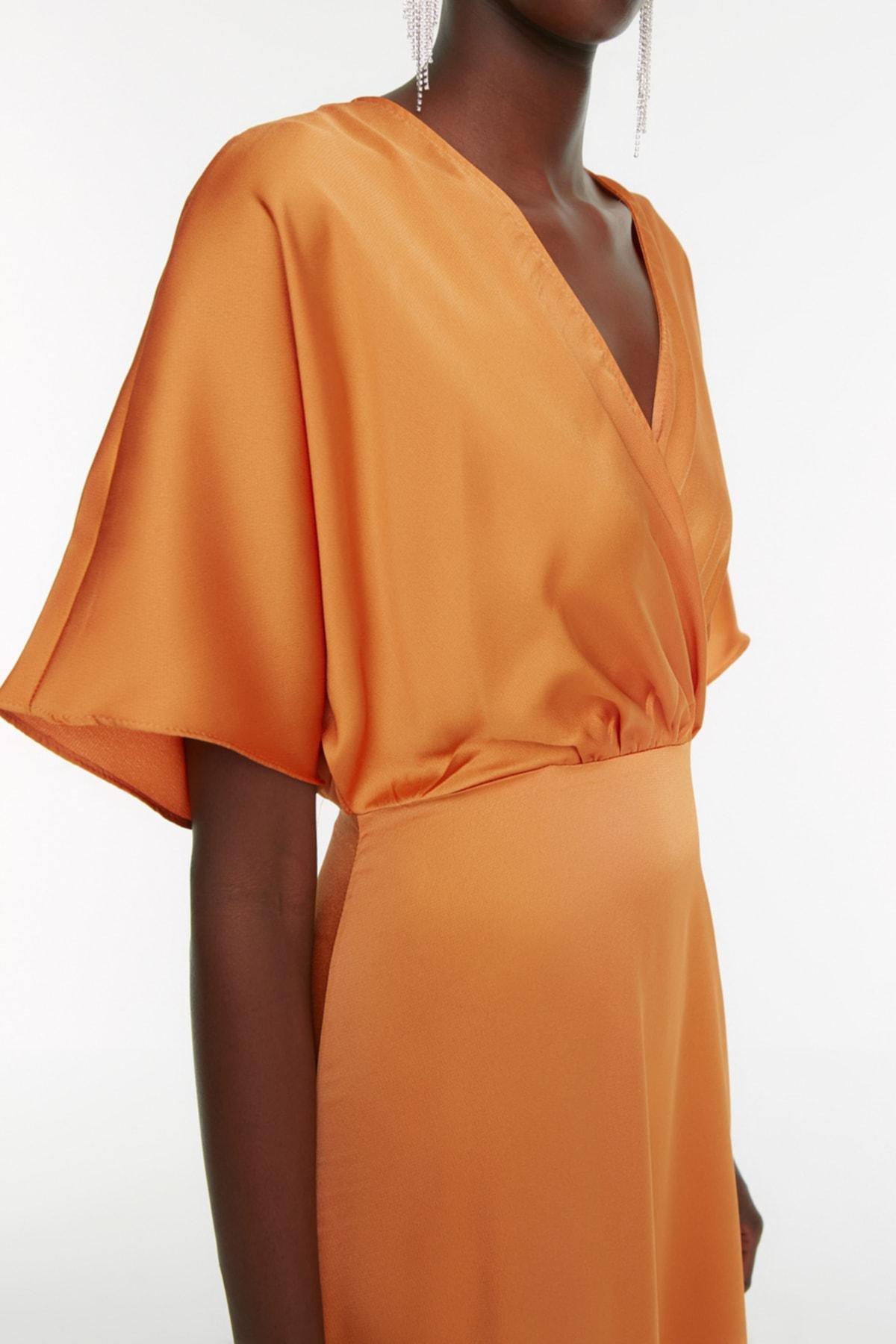 Orange A-Line Occasionwear Dress, , large image number 2