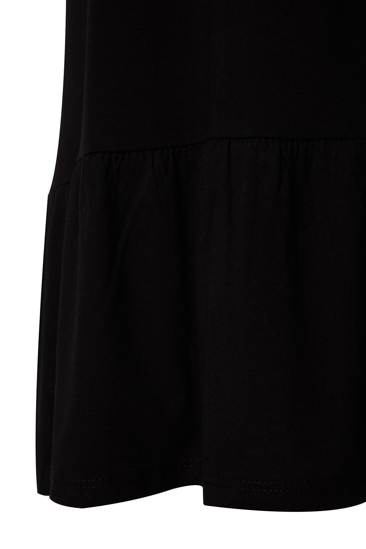Black Jersey Plus Size Dress, , large image number 5