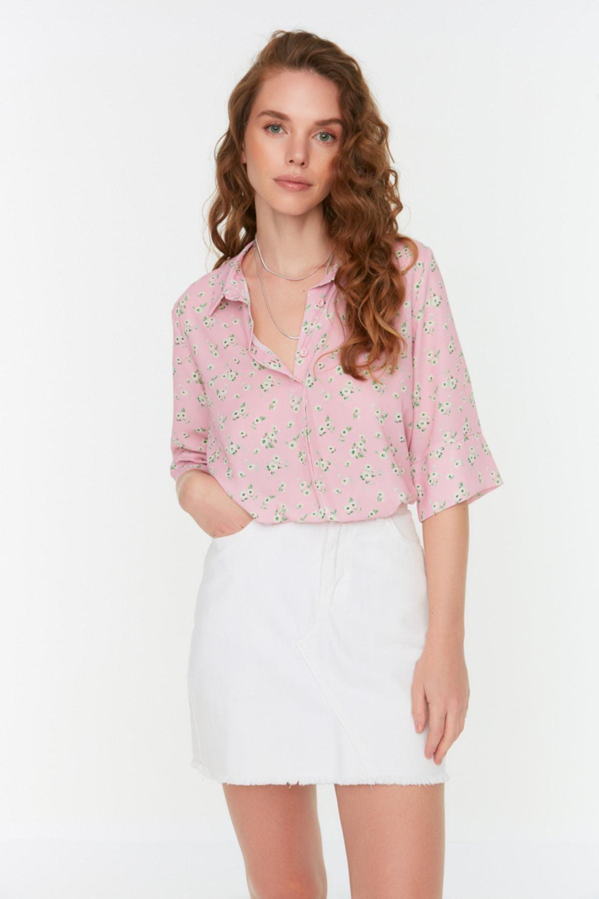 Pink Oversize Blouse, , large image number 0