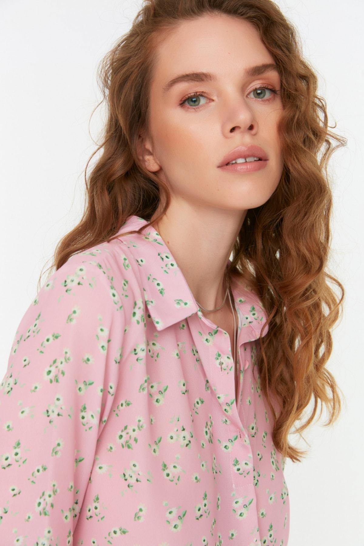 Pink Oversize Blouse, , large image number 1