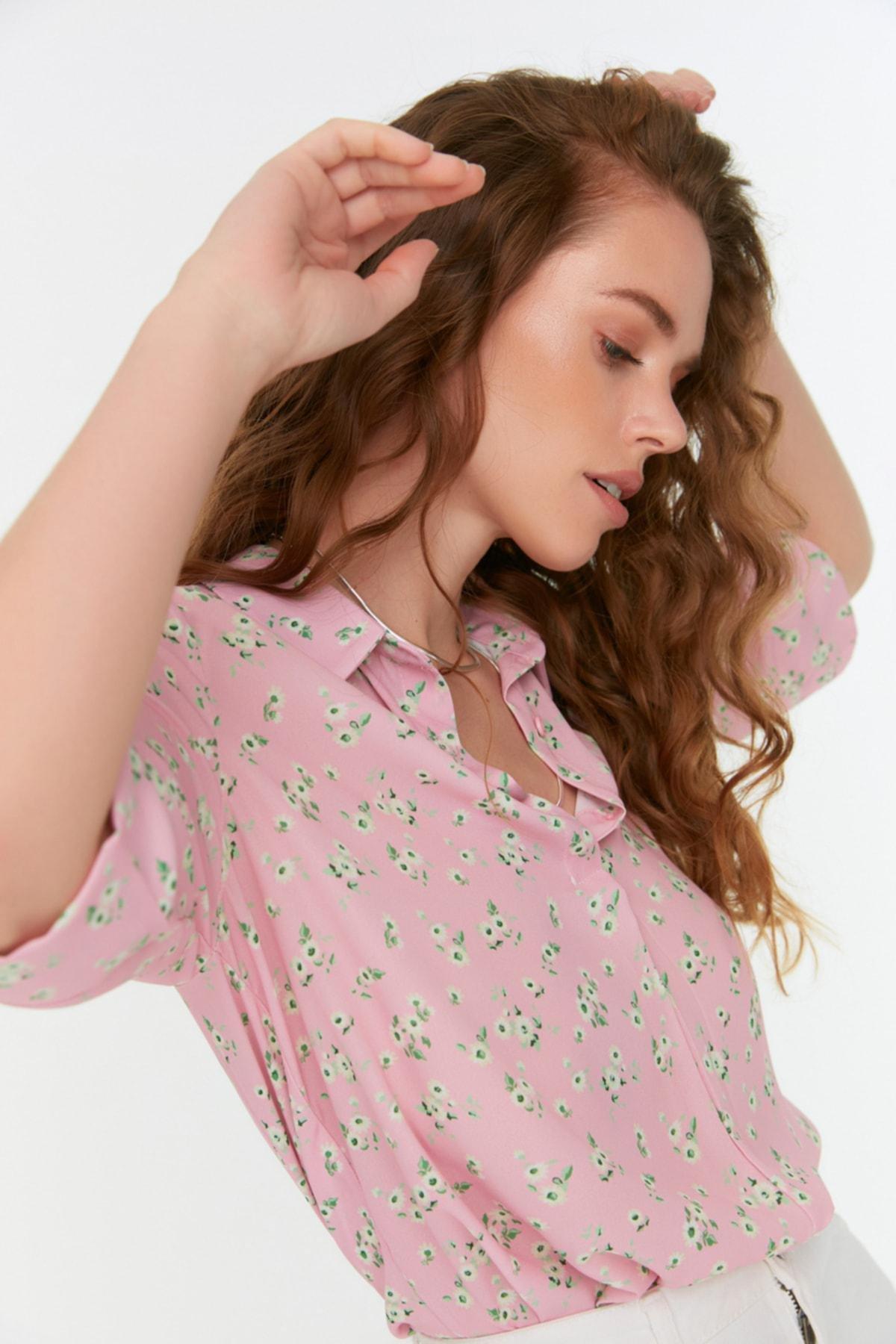 Pink Oversize Blouse, , large image number 2