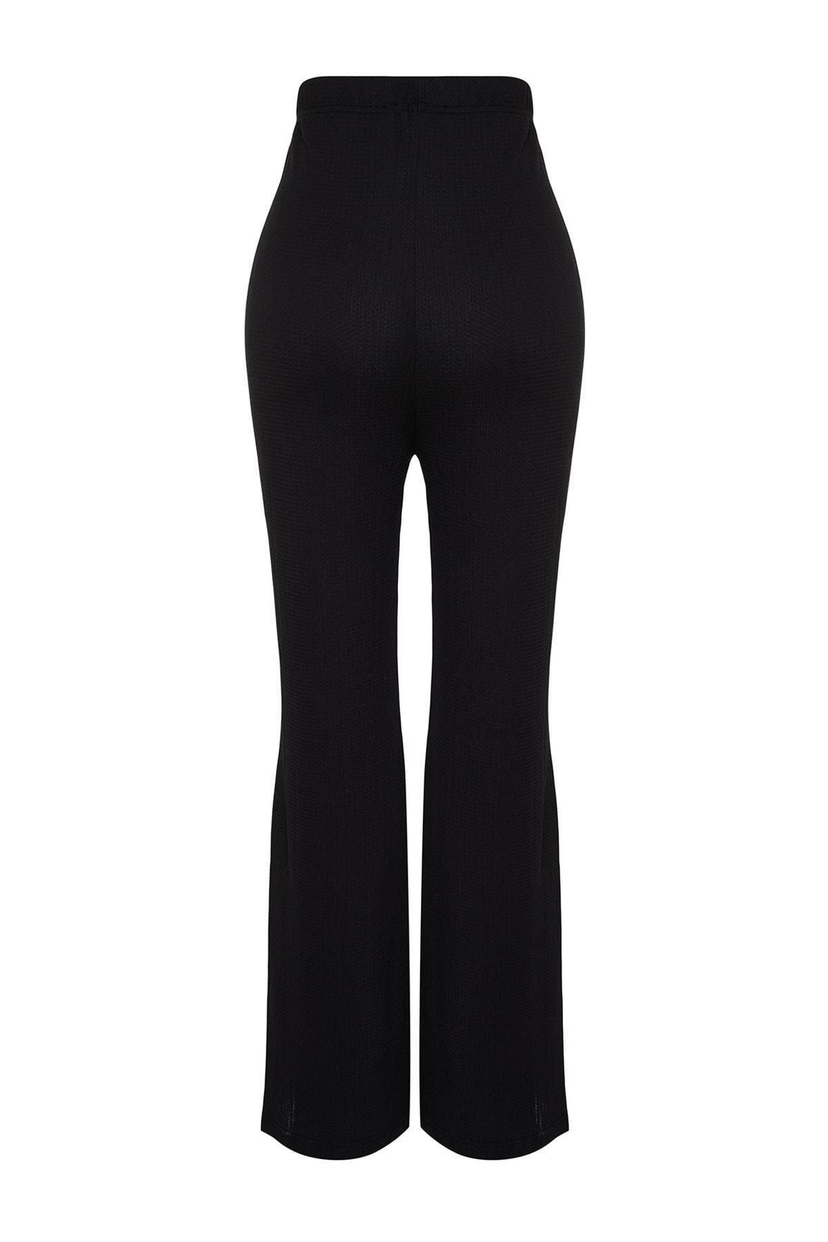 Black Slim Plus Size Pants, , large image number 8