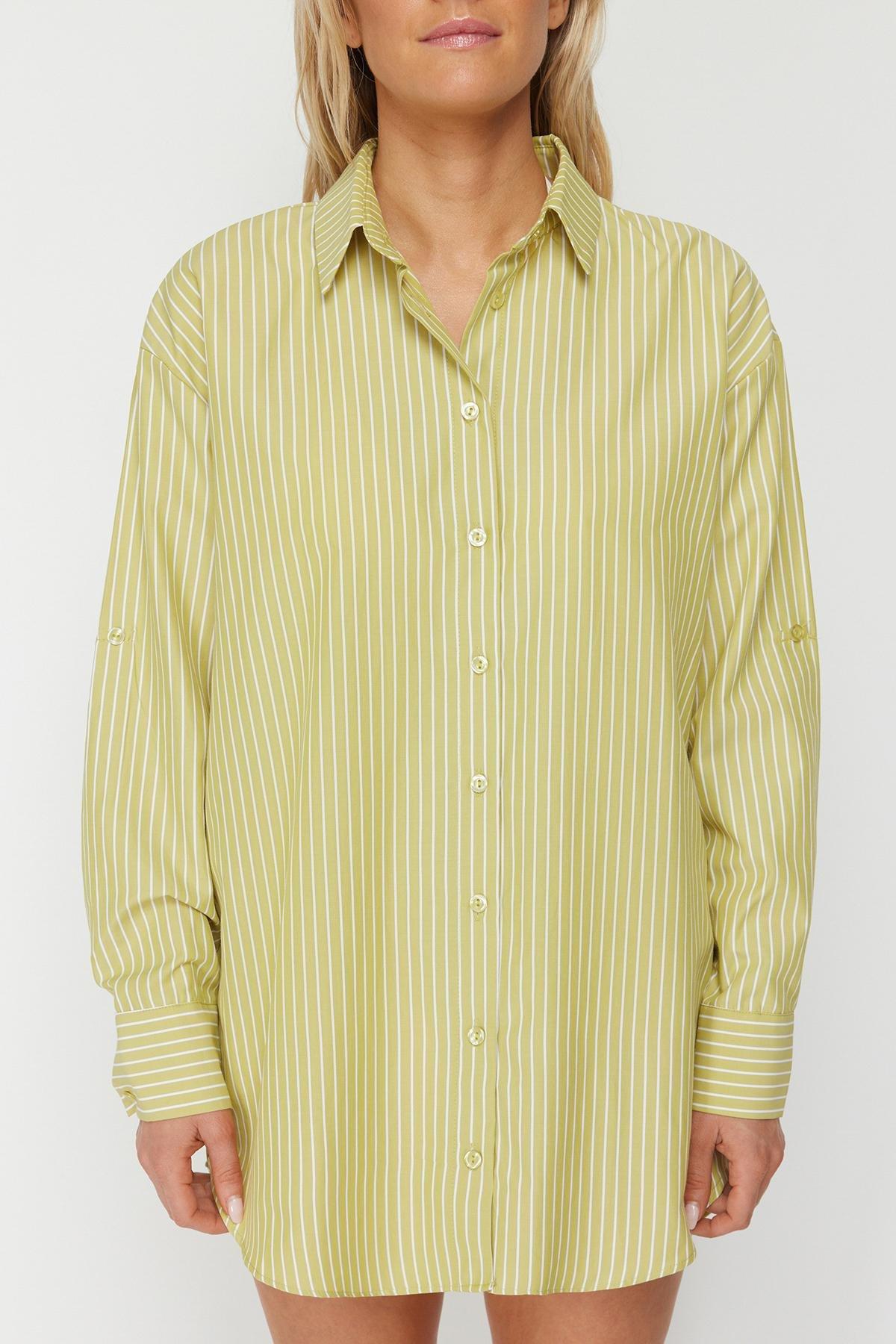 Green Striped Shirt, , large image number 4