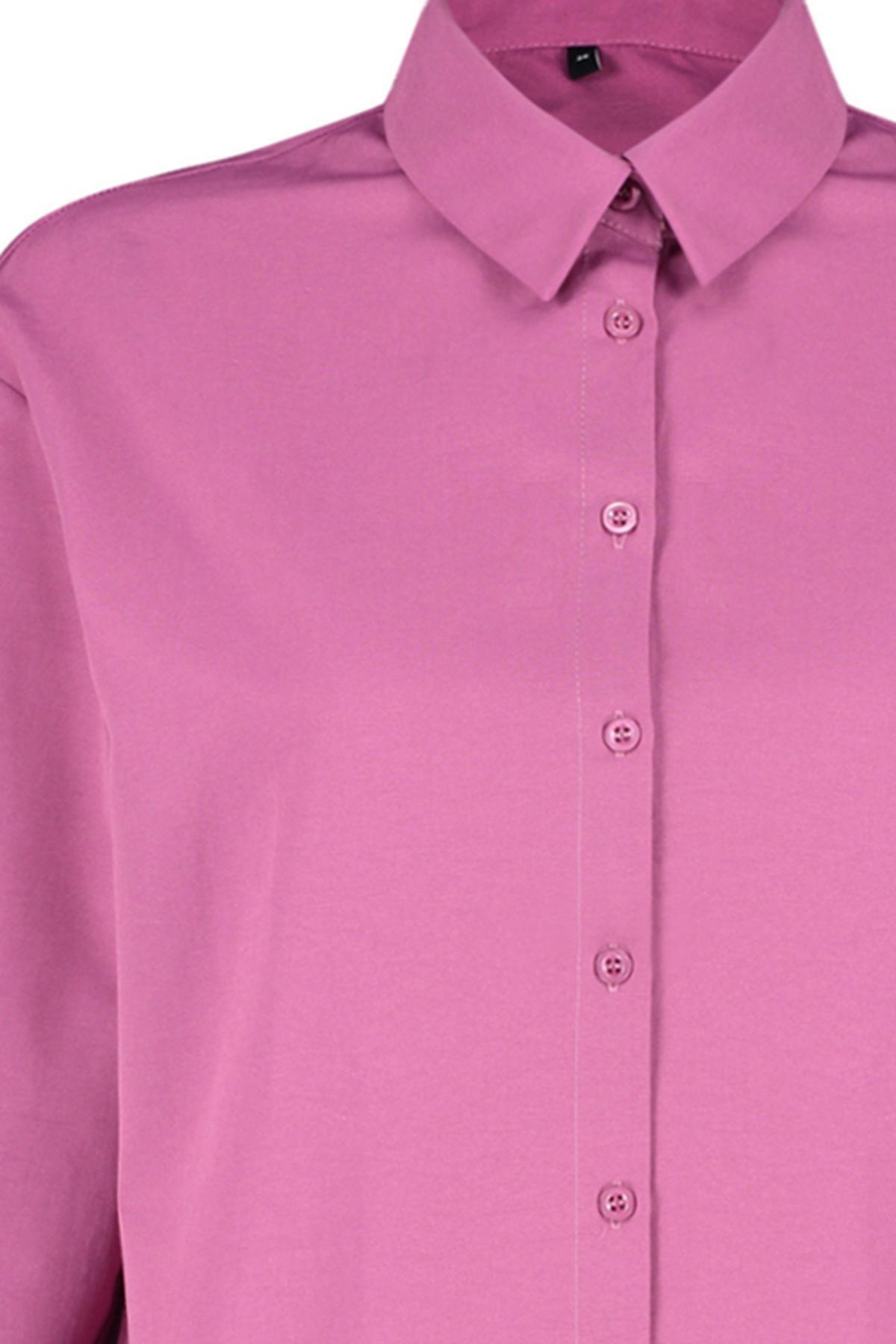 Purple Relaxed Long Sleeve Shirt, C101_6095, large image number 6